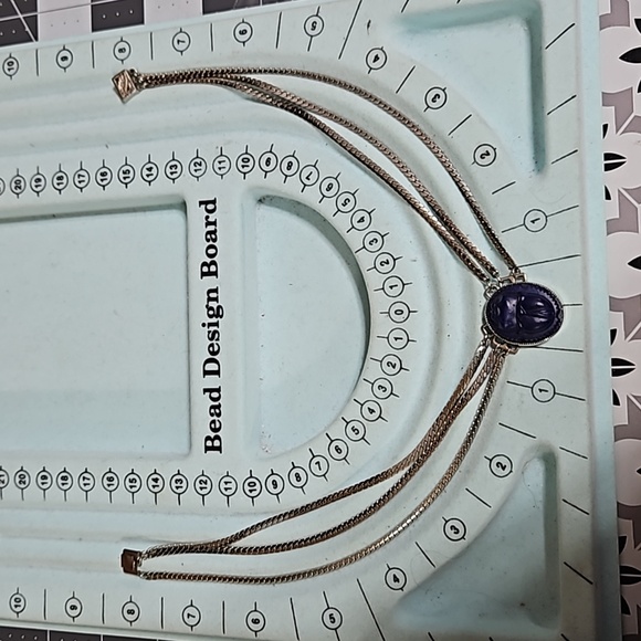 Vintage Art Deco Scarab Necklace - Picture 5 of 7